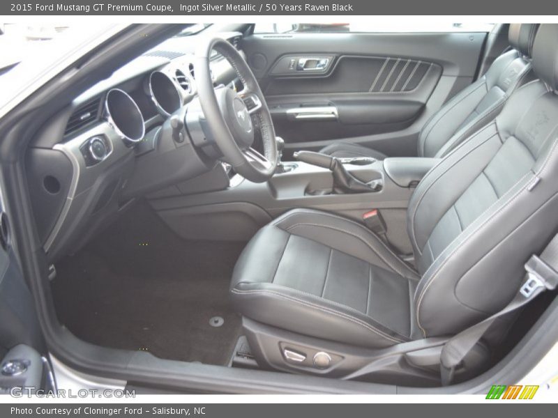  2015 Mustang GT Premium Coupe 50 Years Raven Black Interior