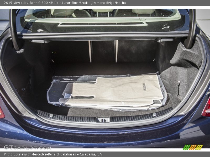 Lunar Blue Metallic / Almond Beige/Mocha 2015 Mercedes-Benz C 300 4Matic