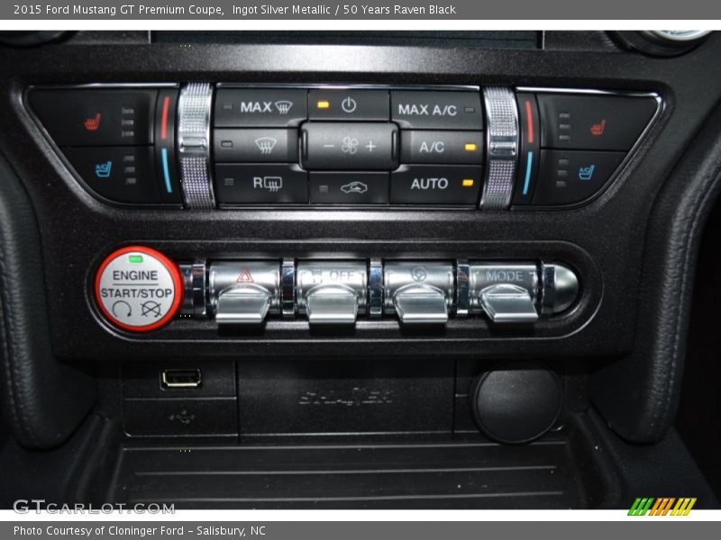 Controls of 2015 Mustang GT Premium Coupe