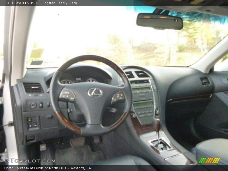 Tungsten Pearl / Black 2011 Lexus ES 350