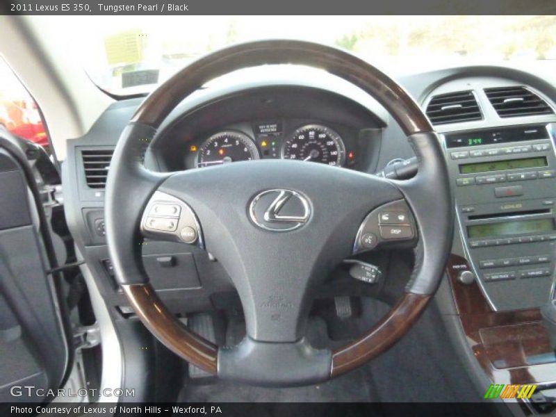 Tungsten Pearl / Black 2011 Lexus ES 350