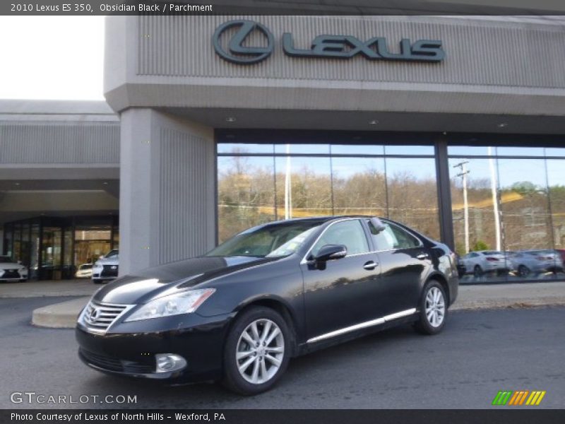 Obsidian Black / Parchment 2010 Lexus ES 350