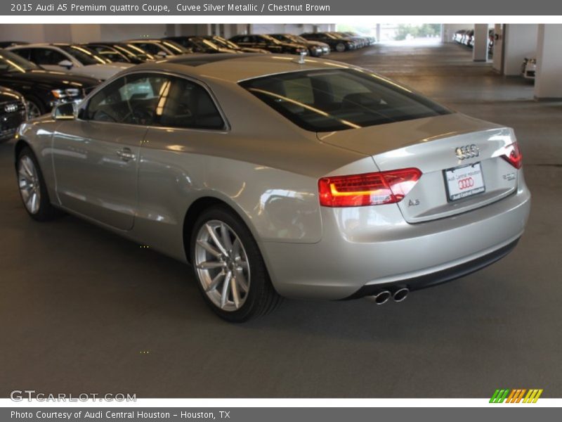 Cuvee Silver Metallic / Chestnut Brown 2015 Audi A5 Premium quattro Coupe