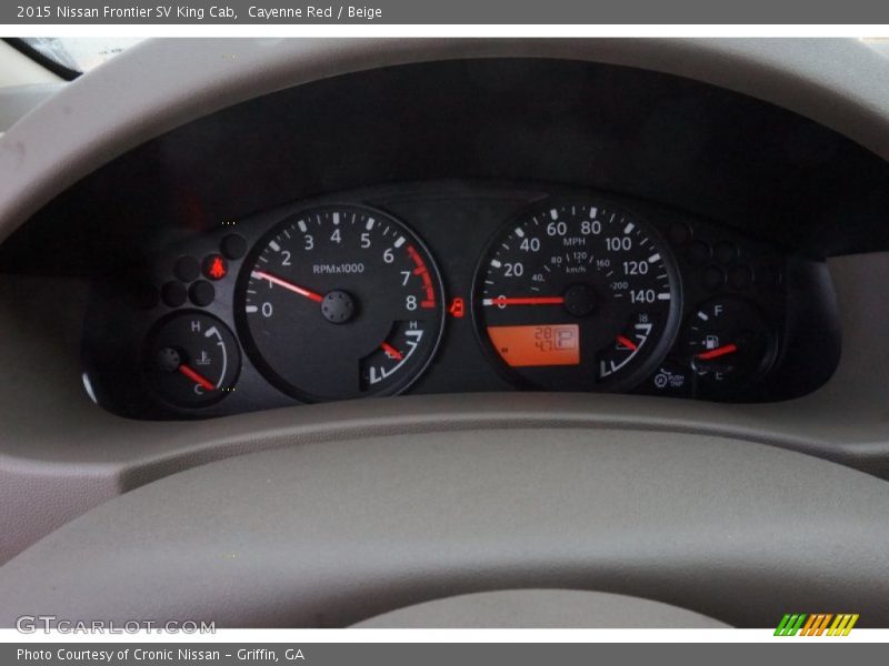  2015 Frontier SV King Cab SV King Cab Gauges