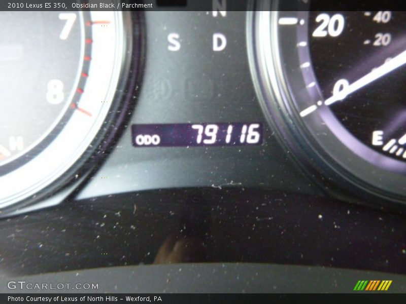 Obsidian Black / Parchment 2010 Lexus ES 350