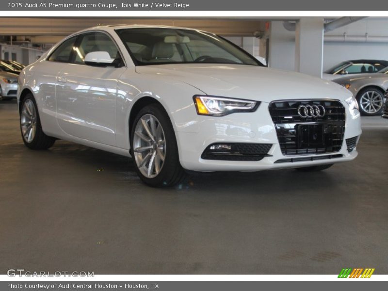 Ibis White / Velvet Beige 2015 Audi A5 Premium quattro Coupe
