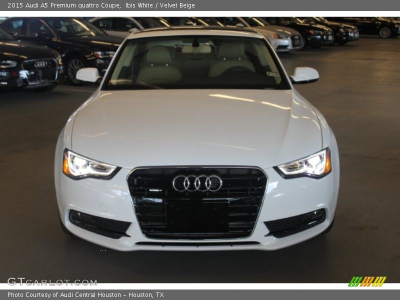 Ibis White / Velvet Beige 2015 Audi A5 Premium quattro Coupe