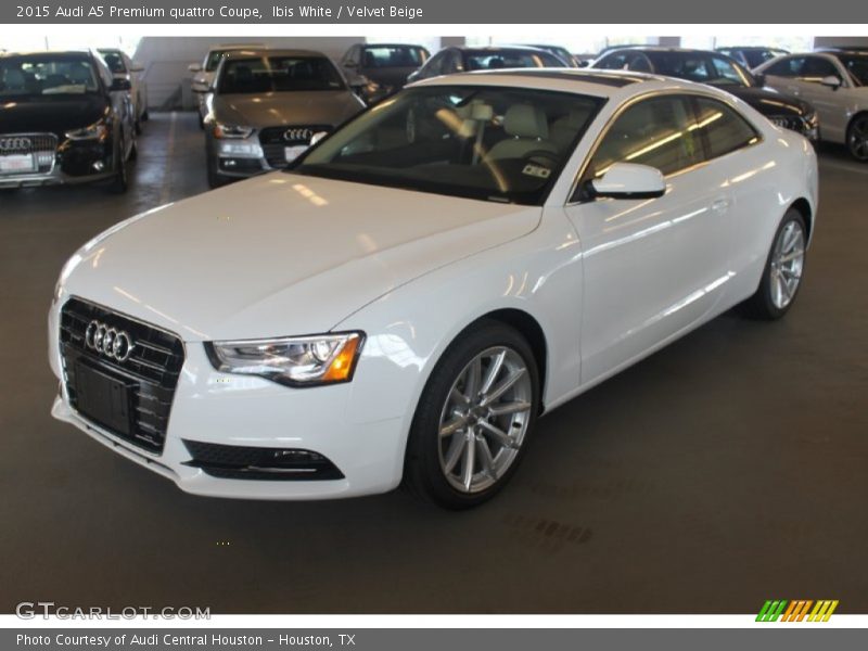Ibis White / Velvet Beige 2015 Audi A5 Premium quattro Coupe