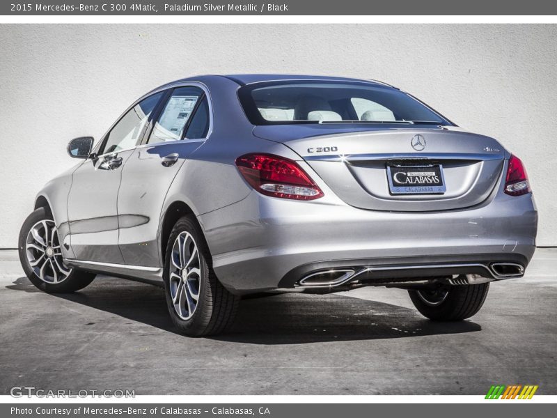 Paladium Silver Metallic / Black 2015 Mercedes-Benz C 300 4Matic