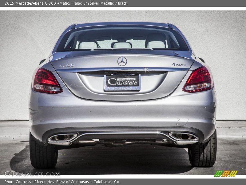 Paladium Silver Metallic / Black 2015 Mercedes-Benz C 300 4Matic
