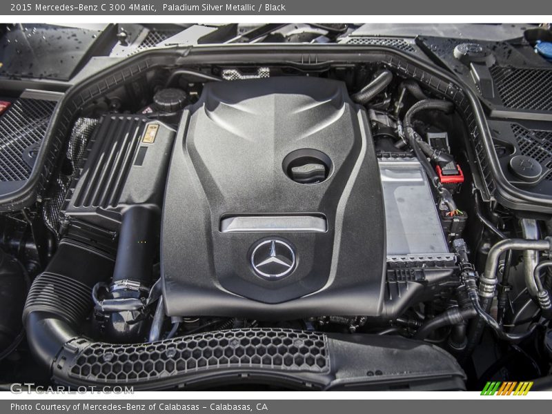 Paladium Silver Metallic / Black 2015 Mercedes-Benz C 300 4Matic
