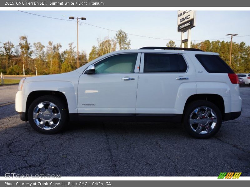 Summit White / Light Titanium 2015 GMC Terrain SLT
