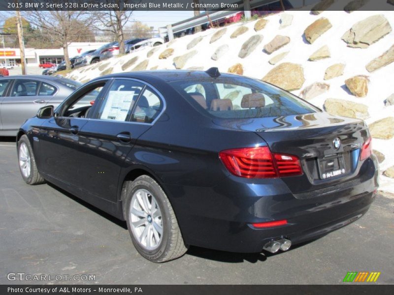 Imperial Blue Metallic / Cinnamon Brown 2015 BMW 5 Series 528i xDrive Sedan