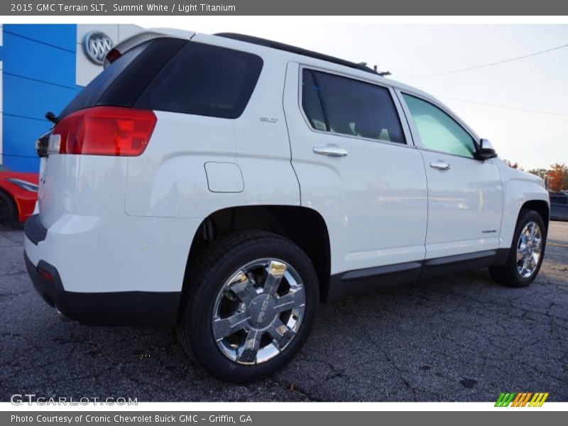 Summit White / Light Titanium 2015 GMC Terrain SLT