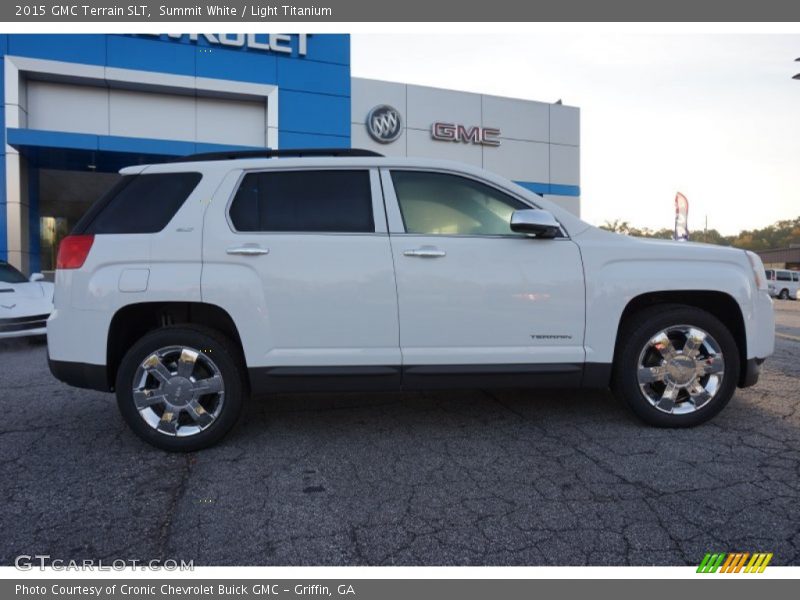 Summit White / Light Titanium 2015 GMC Terrain SLT