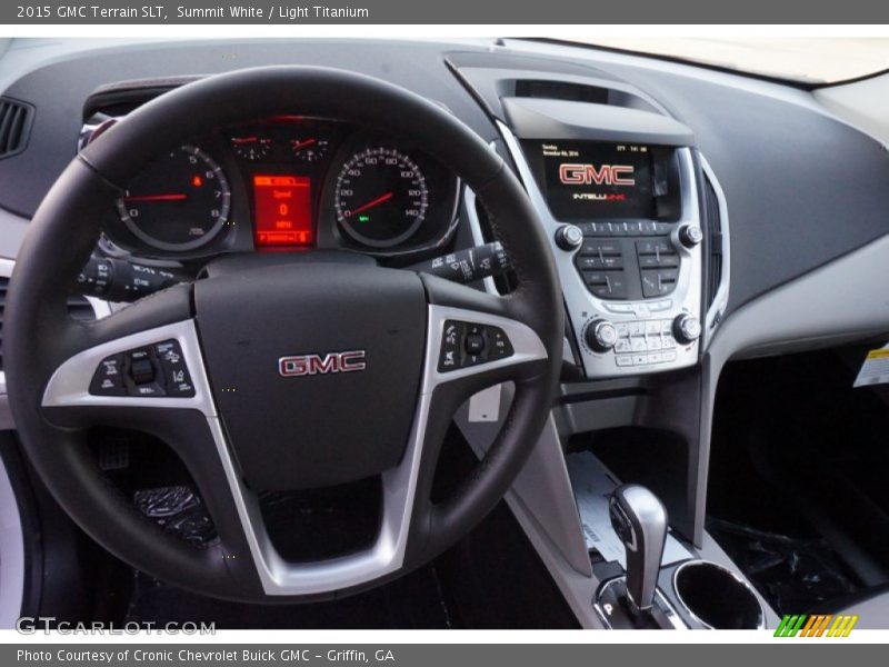 Summit White / Light Titanium 2015 GMC Terrain SLT