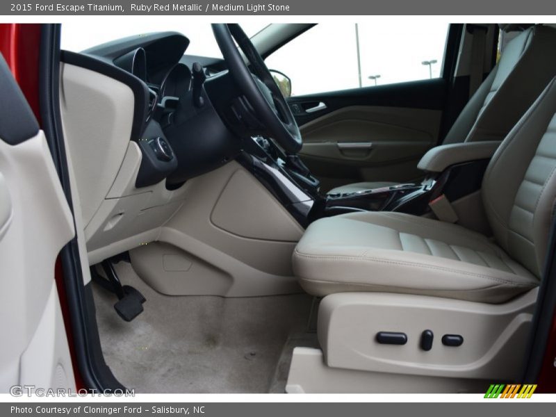 Ruby Red Metallic / Medium Light Stone 2015 Ford Escape Titanium