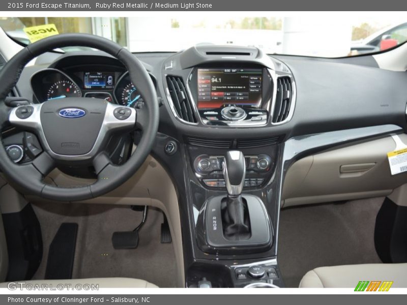 Ruby Red Metallic / Medium Light Stone 2015 Ford Escape Titanium