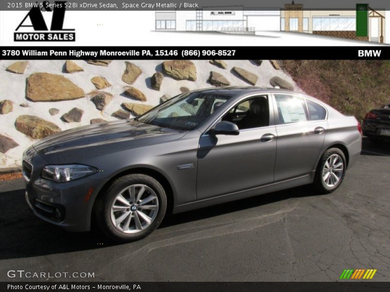 Space Gray Metallic / Black 2015 BMW 5 Series 528i xDrive Sedan