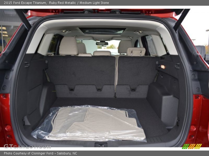 Ruby Red Metallic / Medium Light Stone 2015 Ford Escape Titanium