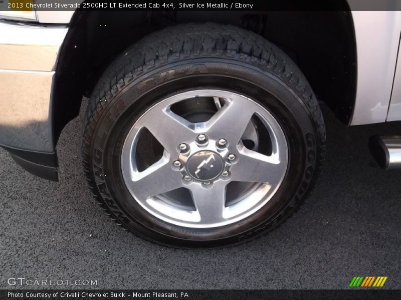 Silver Ice Metallic / Ebony 2013 Chevrolet Silverado 2500HD LT Extended Cab 4x4
