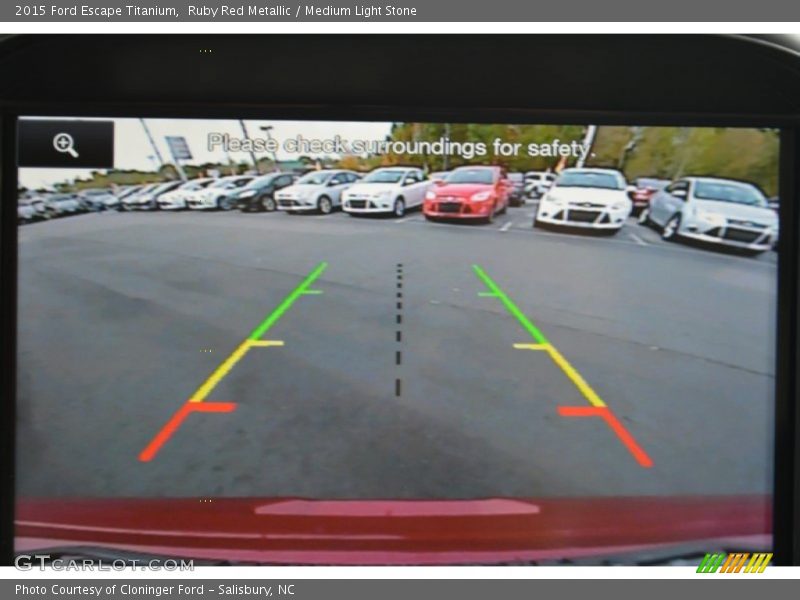 Ruby Red Metallic / Medium Light Stone 2015 Ford Escape Titanium