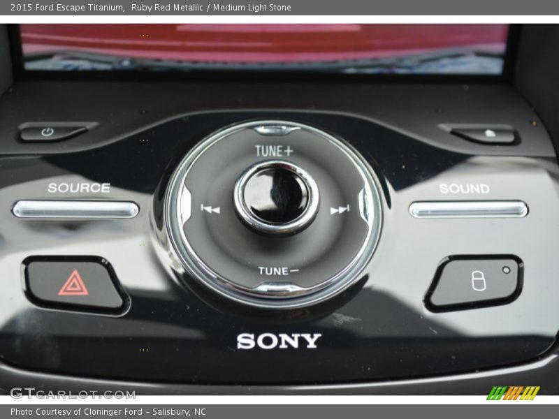 Ruby Red Metallic / Medium Light Stone 2015 Ford Escape Titanium