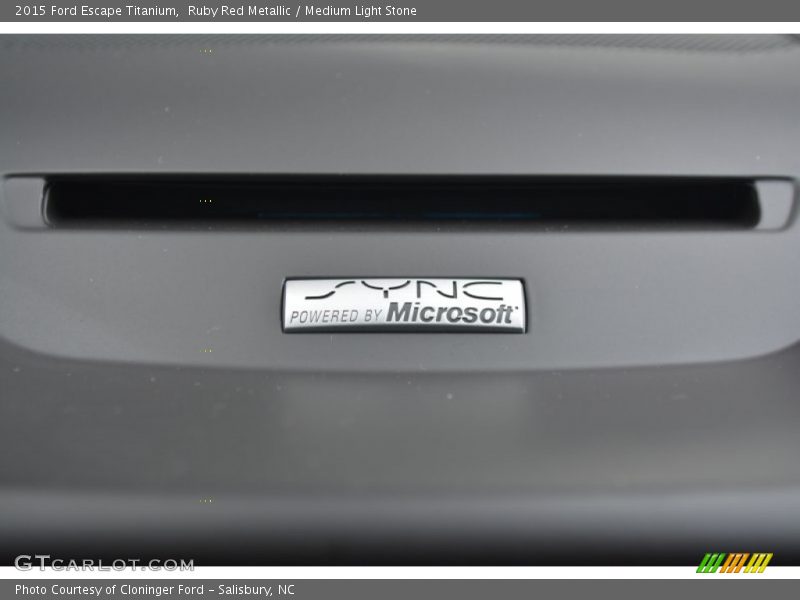 Ruby Red Metallic / Medium Light Stone 2015 Ford Escape Titanium