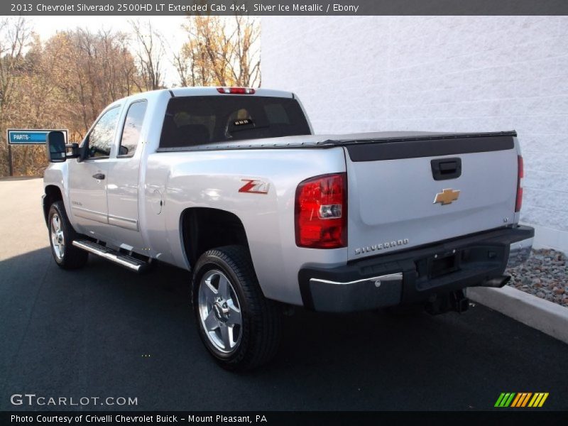 Silver Ice Metallic / Ebony 2013 Chevrolet Silverado 2500HD LT Extended Cab 4x4