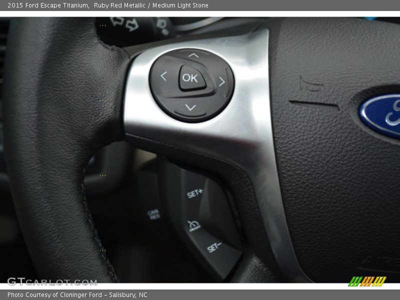 Ruby Red Metallic / Medium Light Stone 2015 Ford Escape Titanium