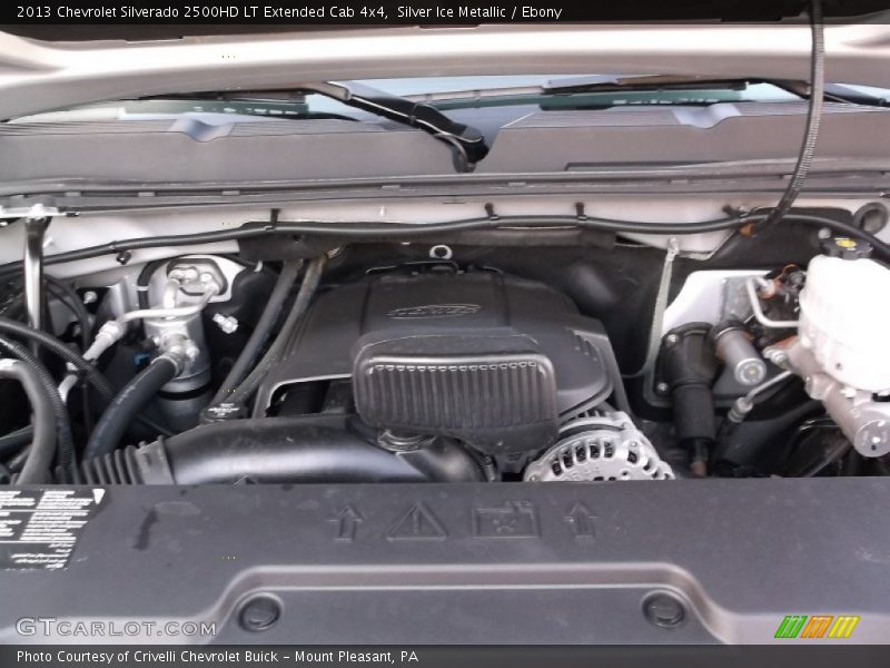 Silver Ice Metallic / Ebony 2013 Chevrolet Silverado 2500HD LT Extended Cab 4x4