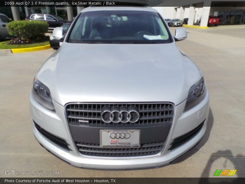 Ice Silver Metallic / Black 2009 Audi Q7 3.6 Premium quattro