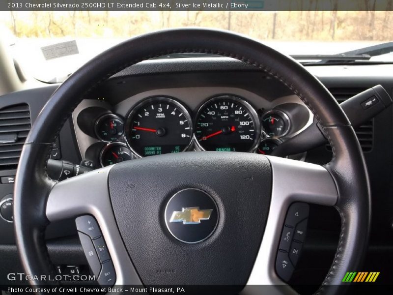 Silver Ice Metallic / Ebony 2013 Chevrolet Silverado 2500HD LT Extended Cab 4x4
