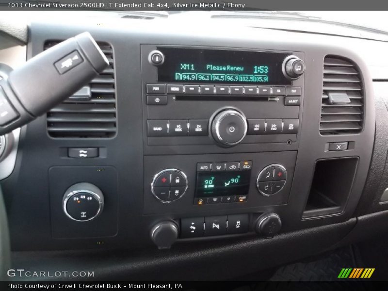 Silver Ice Metallic / Ebony 2013 Chevrolet Silverado 2500HD LT Extended Cab 4x4
