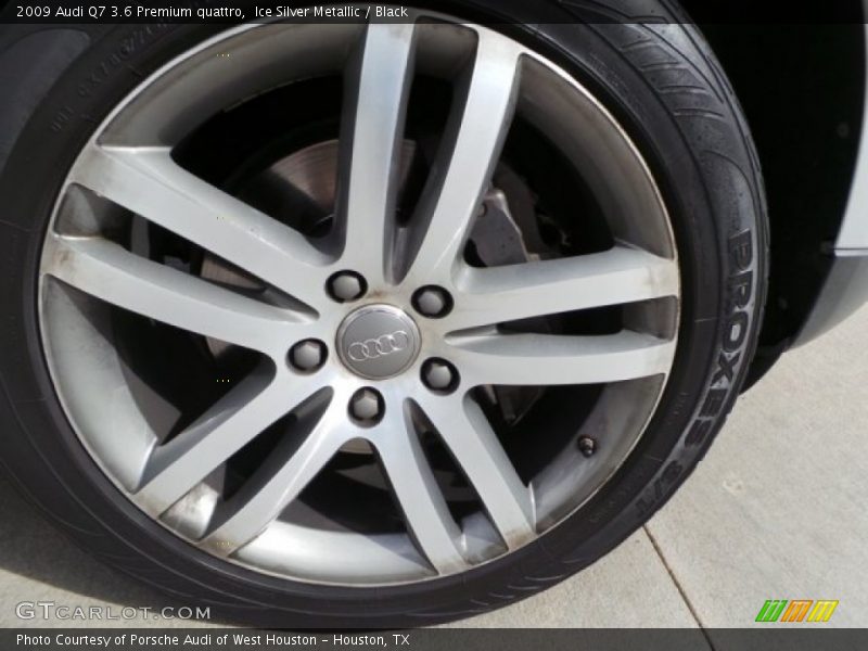 Ice Silver Metallic / Black 2009 Audi Q7 3.6 Premium quattro
