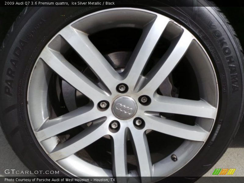 Ice Silver Metallic / Black 2009 Audi Q7 3.6 Premium quattro