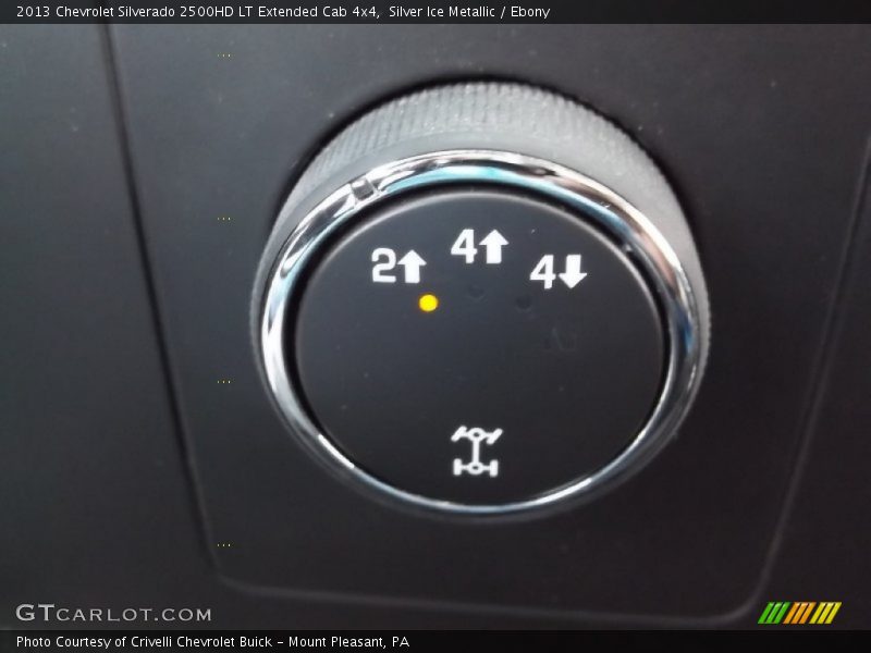 Silver Ice Metallic / Ebony 2013 Chevrolet Silverado 2500HD LT Extended Cab 4x4