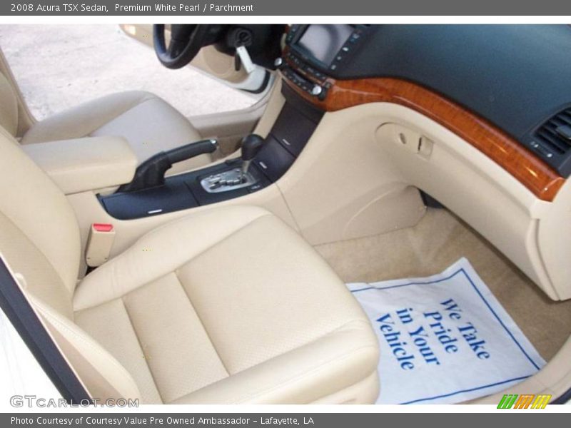 Premium White Pearl / Parchment 2008 Acura TSX Sedan