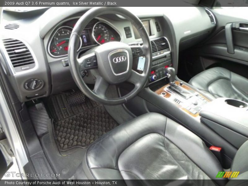 Ice Silver Metallic / Black 2009 Audi Q7 3.6 Premium quattro