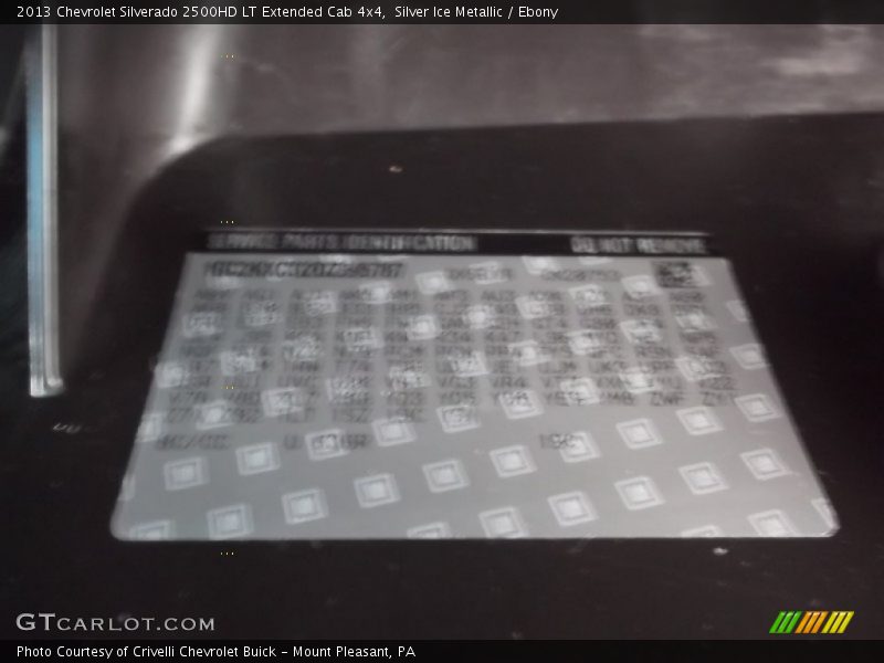 Silver Ice Metallic / Ebony 2013 Chevrolet Silverado 2500HD LT Extended Cab 4x4