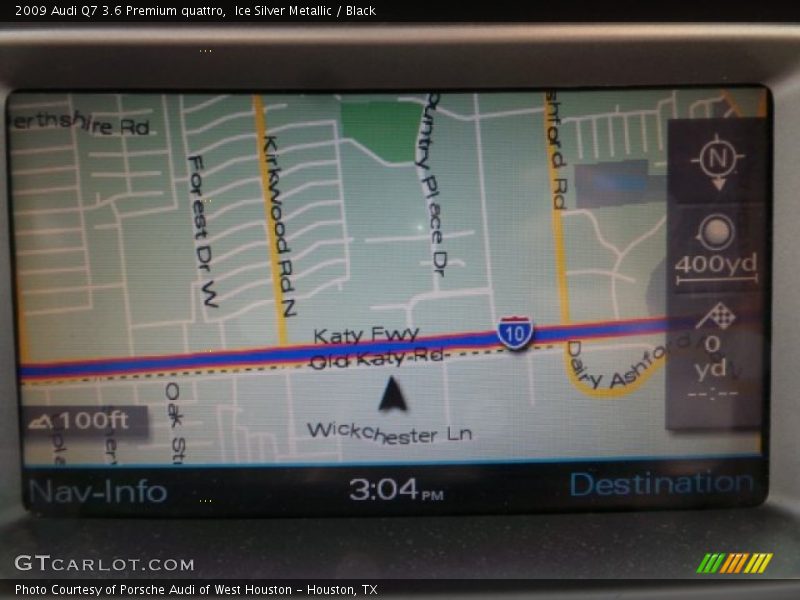 Ice Silver Metallic / Black 2009 Audi Q7 3.6 Premium quattro