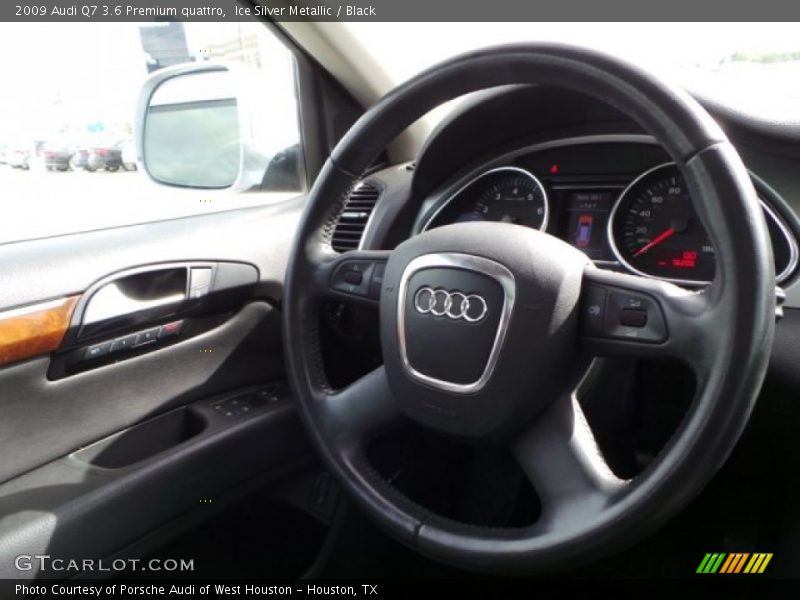Ice Silver Metallic / Black 2009 Audi Q7 3.6 Premium quattro