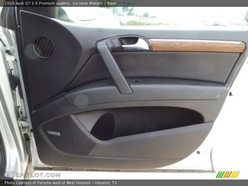 Ice Silver Metallic / Black 2009 Audi Q7 3.6 Premium quattro
