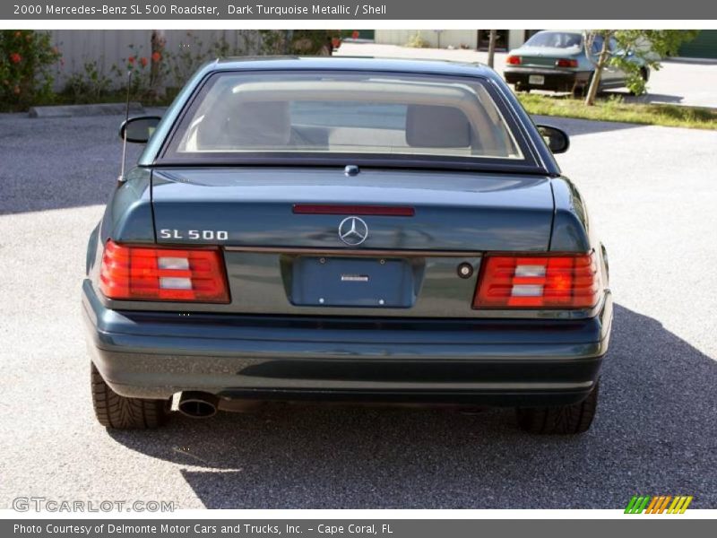 Dark Turquoise Metallic / Shell 2000 Mercedes-Benz SL 500 Roadster