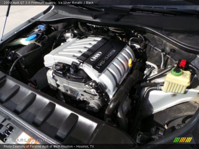Ice Silver Metallic / Black 2009 Audi Q7 3.6 Premium quattro