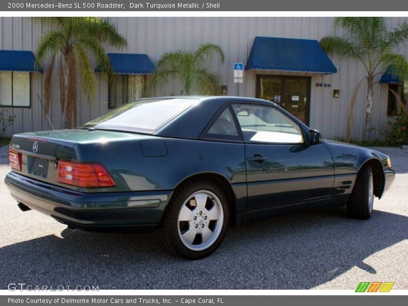 Dark Turquoise Metallic / Shell 2000 Mercedes-Benz SL 500 Roadster