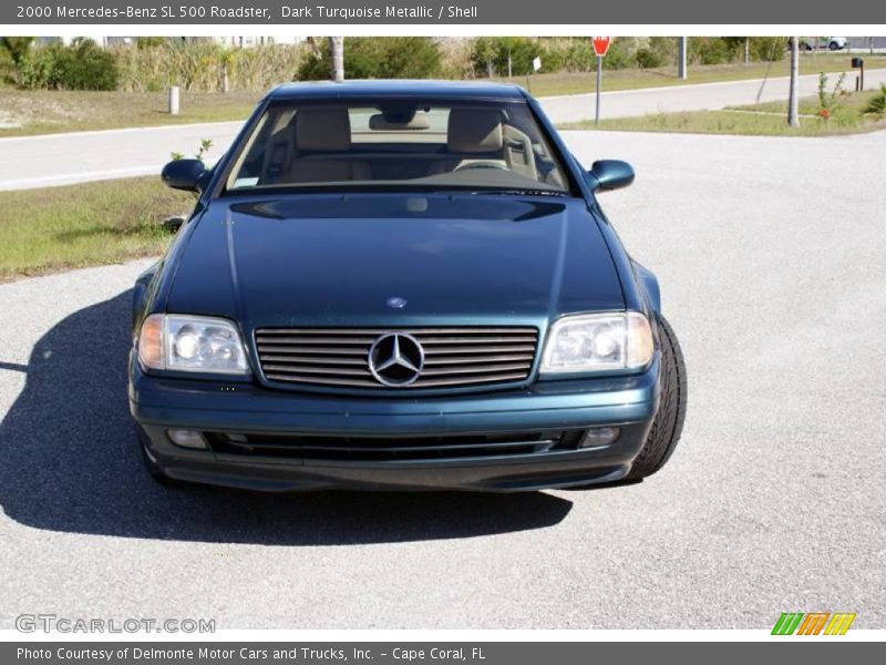 Dark Turquoise Metallic / Shell 2000 Mercedes-Benz SL 500 Roadster