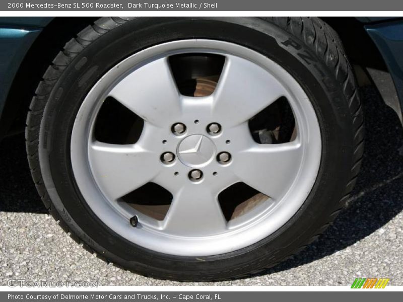 Dark Turquoise Metallic / Shell 2000 Mercedes-Benz SL 500 Roadster