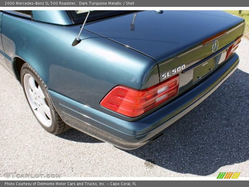 Dark Turquoise Metallic / Shell 2000 Mercedes-Benz SL 500 Roadster