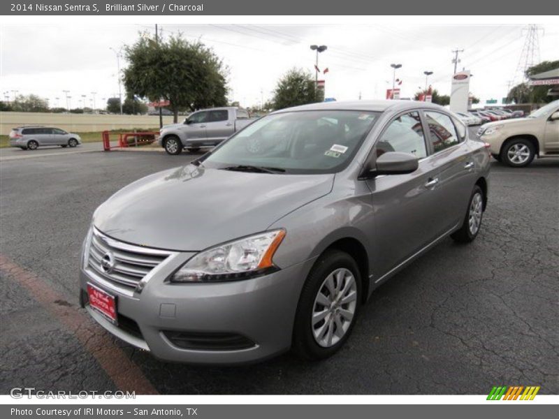 Brilliant Silver / Charcoal 2014 Nissan Sentra S